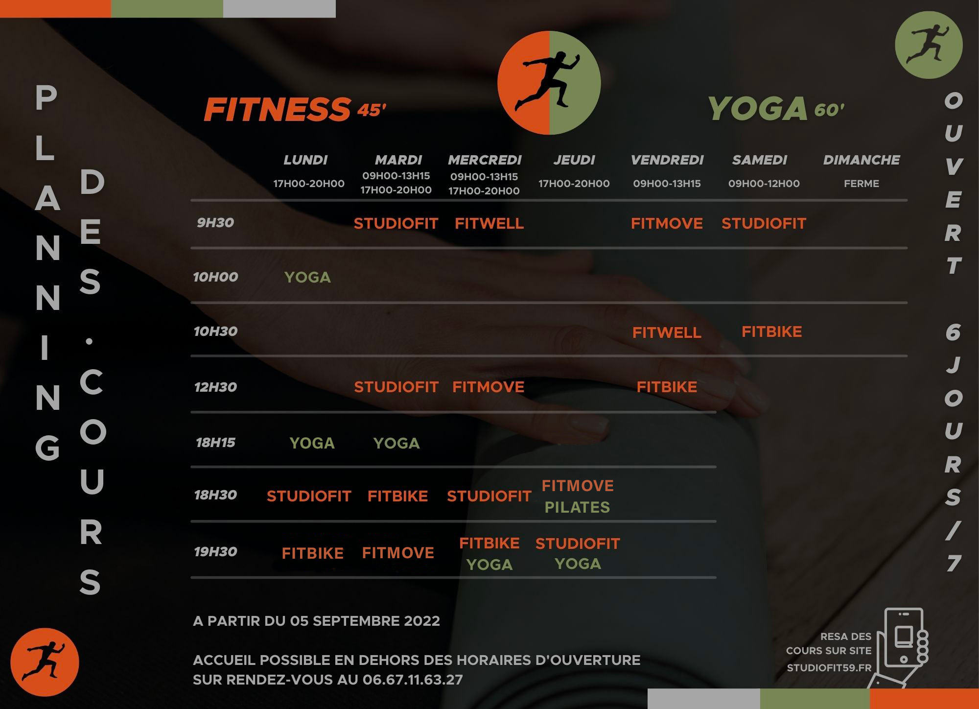 Nouvel accueil Studiofit